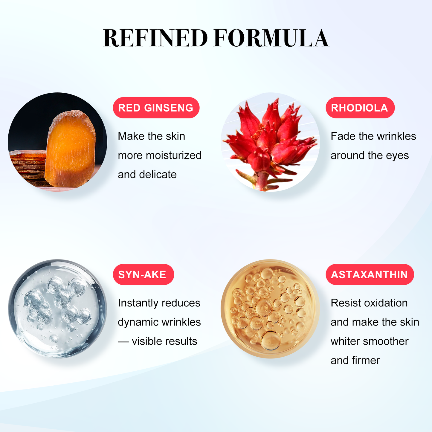 Ginseng Radix Rubra Firming& Fade Wrinkles Film 180PCS